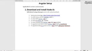 Install Angular - Setup Angular for version 6 and above