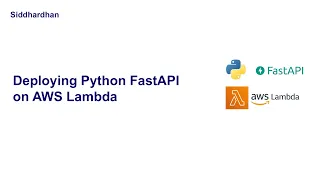 Deploy Python API on AWS Lambda FastAPI on AWS Lambda