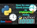 How to use the Clock command in Pygame using Python