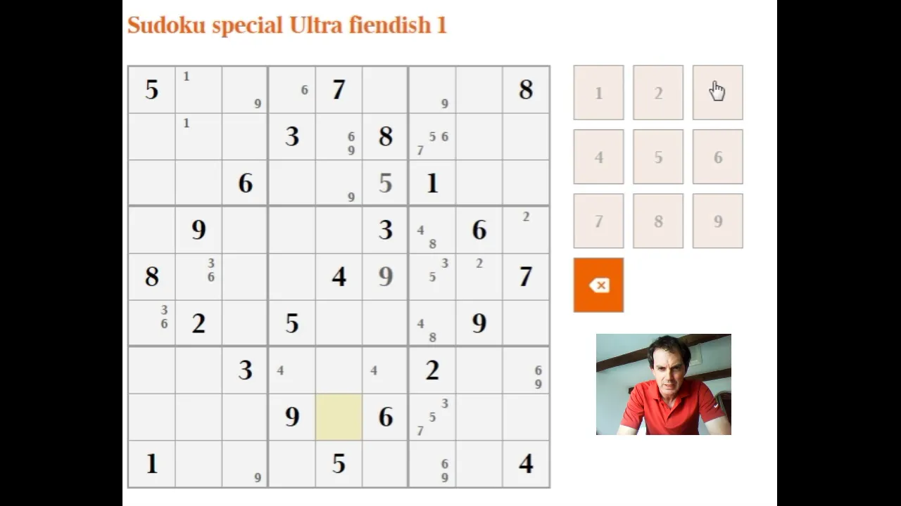 How to solve Ultra Fiendish sudoku - without guessing!