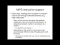 CS47 Lecture 21 Part 4 MIPS Support For Floating Point
