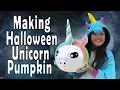 Making Halloween Unicorn Pumpkin