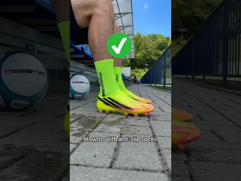 How to with anti-slip socks ✅ #howto #football #footballer #11teamsports