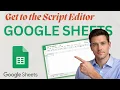 How to Get to the Script Editor on Google Sheets Updated 2026 Step-by-Step Beginner Guide