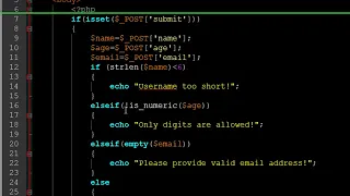 PHP MySQL Tutorial 46 Form Validation in PHP YouTube