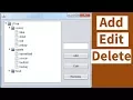 Java JTree Add Edit Delete Selected Node with source code