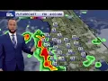 Latest weather forecast as rain moves into the Tampa Bay area