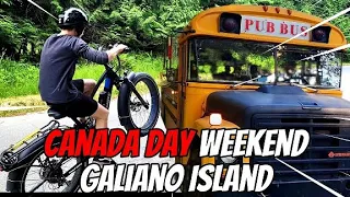 Montague Harbour – Pub Bus and E-bikes on Canada Day Long weekend