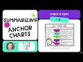 Summarizing Fiction Text Anchor Charts