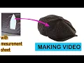 Flat cap making Easy home made