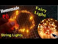 How To Make Led Fairy Lights at Home Homemade Led String Lights from Old Led Bulbs