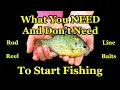 Beginners Guide to Fishing Gear - How to Start Fishing With a Rod and Reel