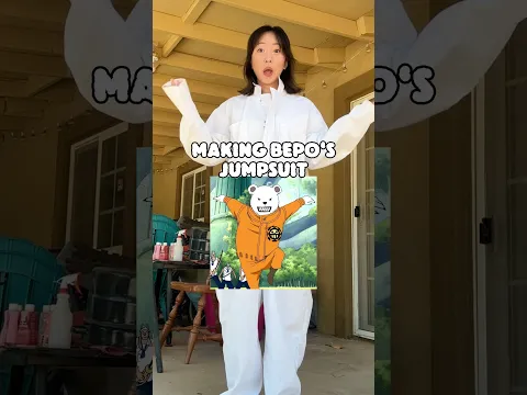 Making Bepo’s Jumpsuit from One Piece 🏴‍☠️🧡 #cosplay #diycosplay #onepieceanime