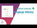 Popup Menu - Java