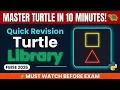 Python Turtle Graphics Quick Revision Computer PBA class 12 FBISE 2026
