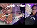week in the life of a nail tech realistic 11 clients