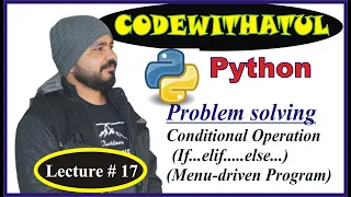 Learn Python - Full Course for Beginners Tutorial Lecture 17 Menu driven program