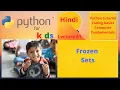 Python Complete Course Python tutorial 61 Frozen Set Hindi