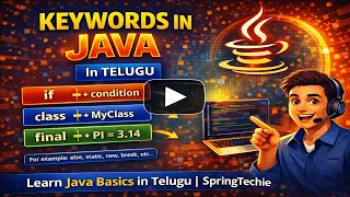 Important Keywords in Java Core Java in Telugu SpringTechie