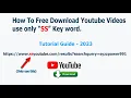 How To Free Download Youtube Videos use only SS - Tutorial Guide 2023