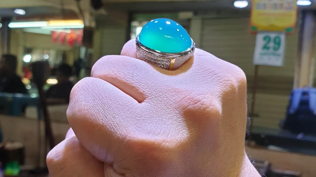 HARGA BATU AKIK BACAN DOKO ASLI GULAO PALAMEA MAJIKO BACAN COKLAT CHRYSOCOLLA IN CHALCEDONY .... 