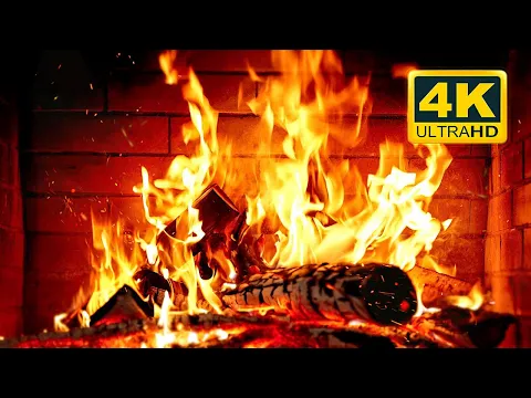 Download MP3 🔥 Cozy Fireplace 4K (12 HOURS). Fireplace with Crackling Fire Sounds. Crackling Fireplace 4K