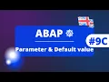 SAP ABAP - Parameter Default value