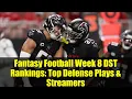 Fantasy Football Week 8 DST Rankings Top Defense Plays Streamers NBC Sports