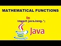 18th of java Mathematical Functions in java