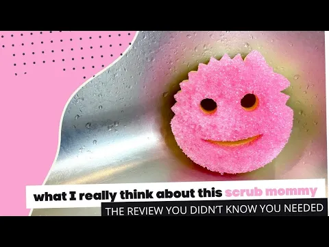Scrub Mommy Dual-Sided Sponge for Kitchen Cleaning - YouTube thumbnail