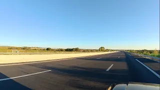 Perpignan → Narbonne → Béziers | 1 Hour on the A9 toward Lyon (Morning Drive, France)