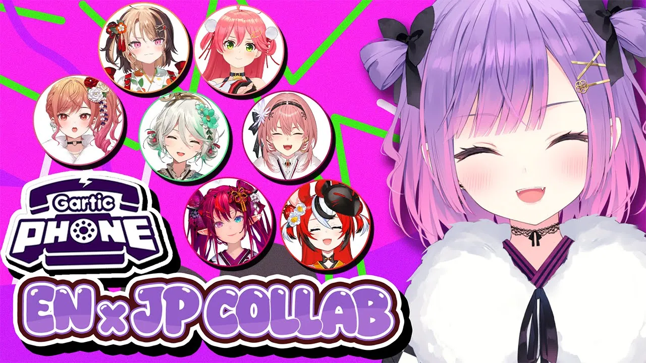 【 ホロEN&JPコラボ 】PASSION ENGLISH GARTIC PHONE ☎【常闇トワ視点/ホロライブ】