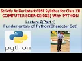 lecture-2 Fundamentals of Python Part-1 - Python Character Set