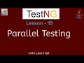 TestNG Selenium - Lesson 13