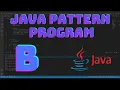 How to Create an Alphabet Symbol Pattern in Java B