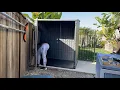 Suncast 6 x 4 Shed from Costco Assembly Time Lapse