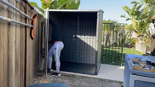 Suncast 6 x 4 Shed from Costco Assembly Time Lapse