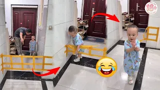 Dad tested his son's IQ with an obstacle course, and the result was astonishing 😂 #SmartKid