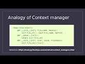 Context manager Python With keyword
