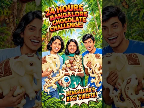 24 HOURS ONLY BANGALORE CHOCOLATES EATING CHALLENGE! 🤤🍫 #song #challengevideo .