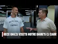 Official Visit with Rece Davis Spending the day with CJ Carr at Notre Dame ESPN CFB