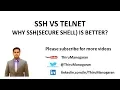 SSH VS Telnet