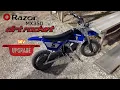 Razor MX350 Dirt Rocket UPGRADED 24v to 36v What I Put In 1st Run Lights Sunsets Golf Cart