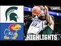 Michigan State Spartans vs Kansas Jayhawks Full Game Highlights ESPN College Basketball