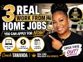 3 Legit Work From Home Jobs You Can Apply For Now Remote Jobs 2026