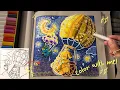 How to Color Van Gogh Style ASMR Coco Wyo Cozy Friends using Ohuhu Markers - Color with me