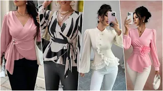 اشيك بلوزات صيفي موديلات بسيطه وراقيه بلوزات صيفى للمحجبات وغير المحجبات جديد 2025 تجعلك 