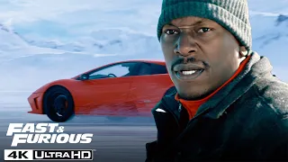 The Fate Of The Furious Intense Chase Leads To Roman S Lamborghini Sinking  The Fate Of The Furious Intense Chase Leads To Roman S Lamborghini Sinking