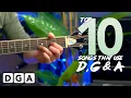 Download Lagu Play 10 guitar songs with 3 EASY chords | D, G and A major