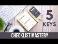 5 Keys to Checklist Mastery